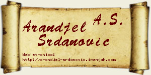 Aranđel Srdanović vizit kartica